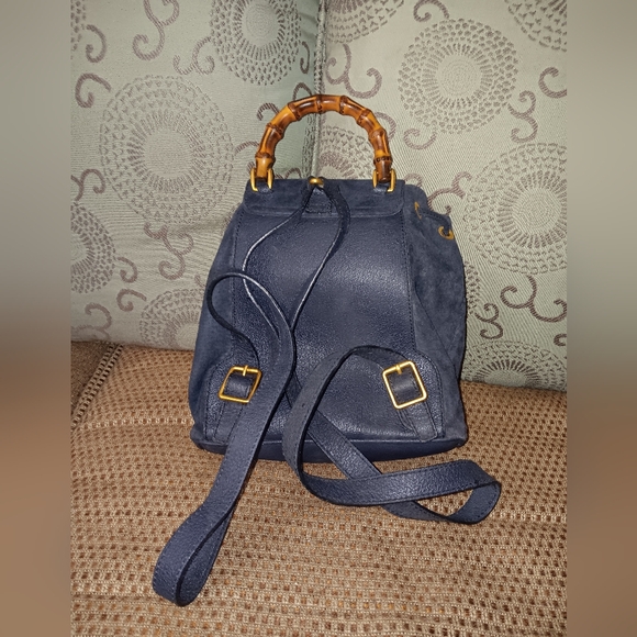 Gucci suede leather backpack - Picture 2 of 6